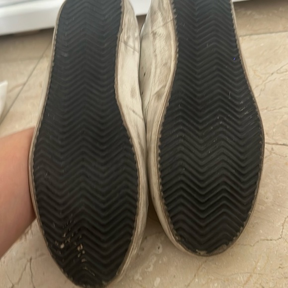 NEW GOOSE SUPERSTAR LOWTOPS-WHITE, NUDE & ICE- SIZE 42-WORN ONCE - Picture 3 of 4